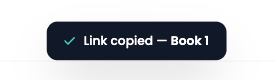 The Link copied confirmation
