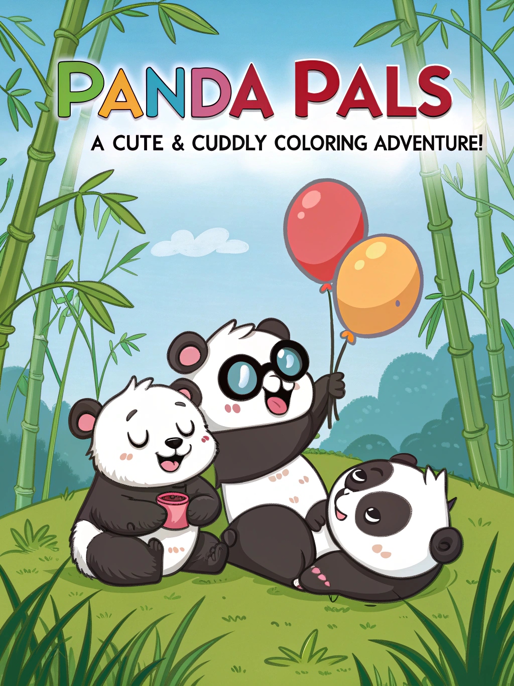 Panda Pals: A Cute & Cuddly Coloring Adventure!
