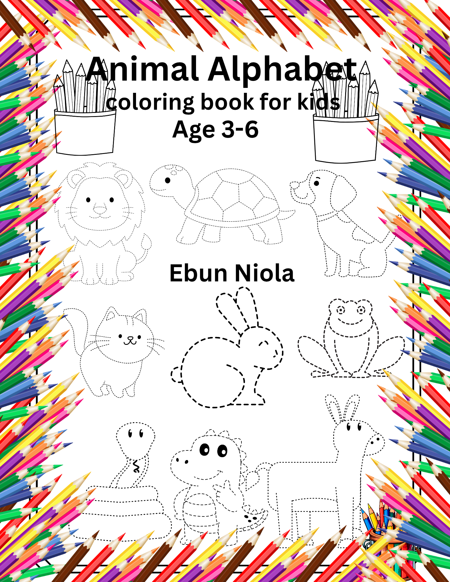 Animal alphabet  coloring  A-z