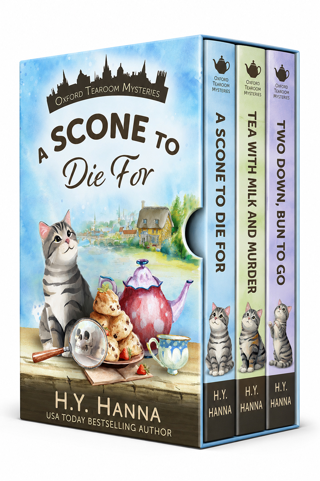 Oxford Tearoom Mysteries: Books 1-3 Bundle (a culinary cozy mystery & British whodunit set in Oxford)