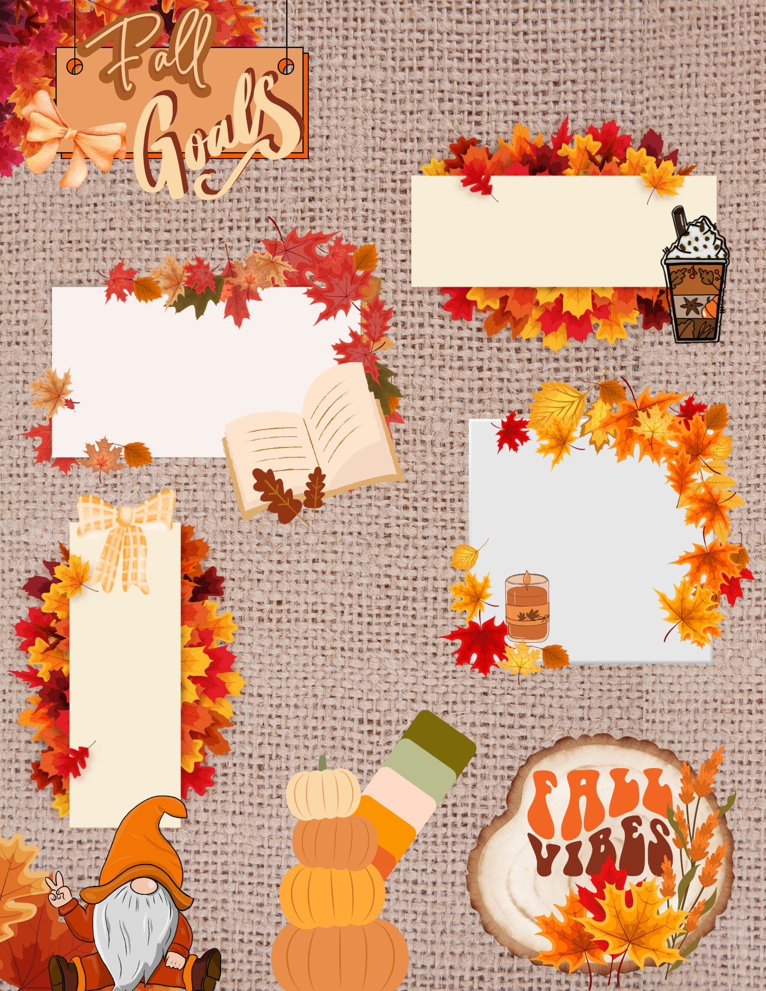 Fall Goals Planning Sheet