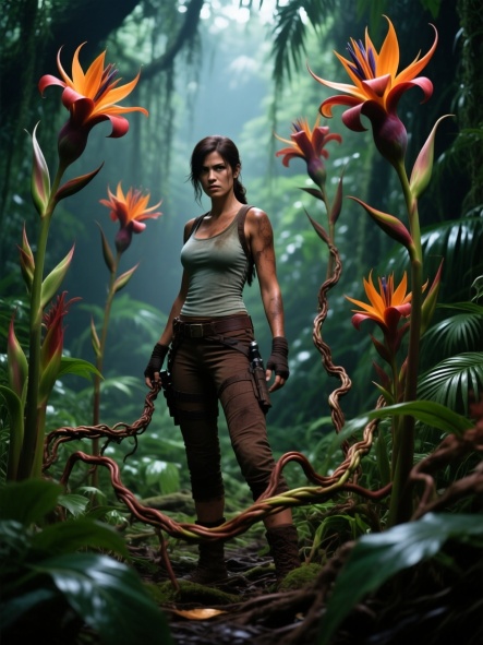 Lara Croft and the Pleasure Plant 1