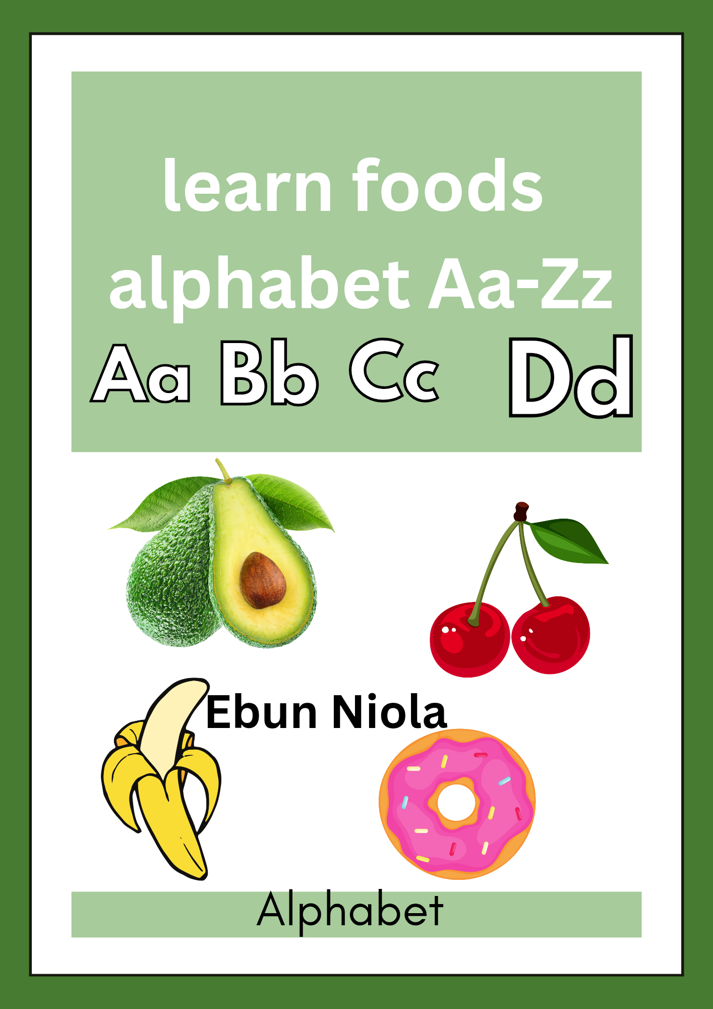 Fun and easy food alphabet for little ones