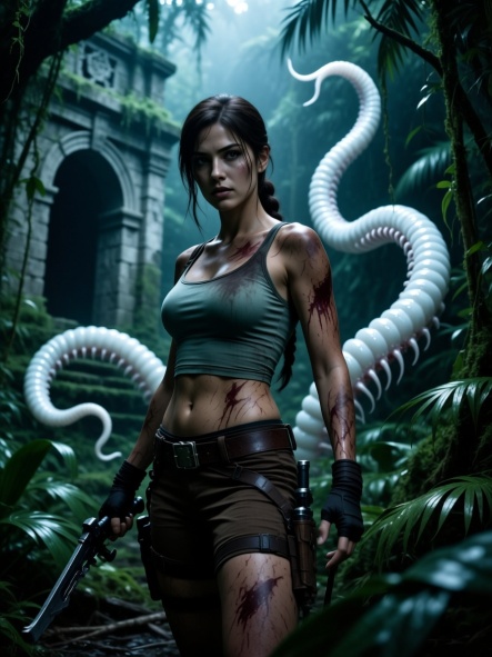 LARA CROFT AND THE TEMPLE WORM