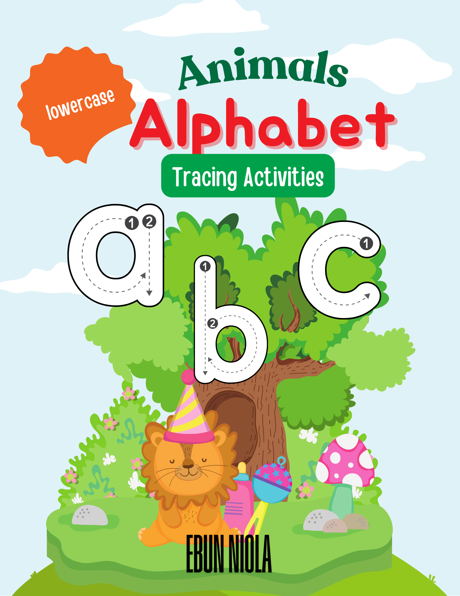 For learning letters: Practice tracing every letter of the alphabet, with a delightful illustration for each one—like "a is for apple