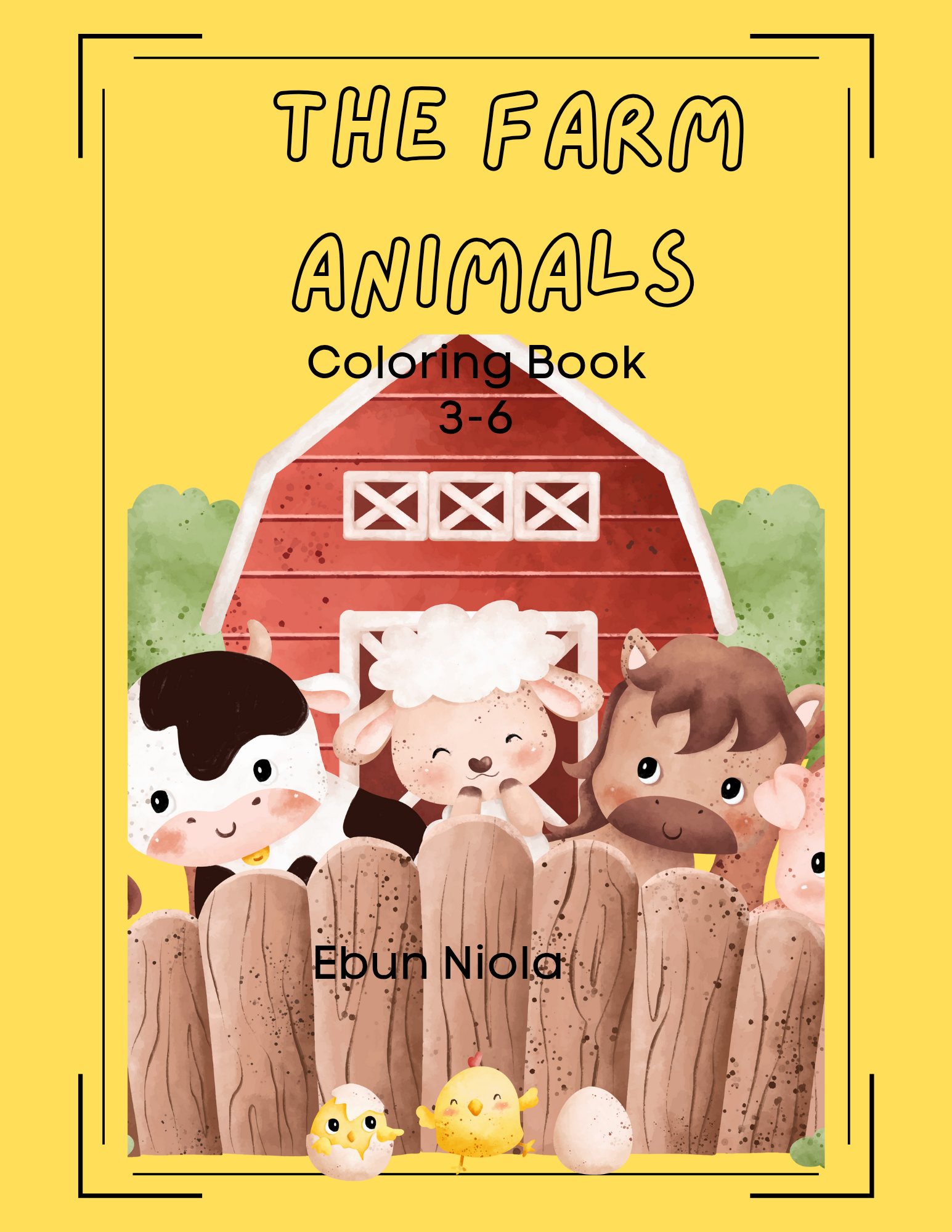 Farm Animals Tracing and Coloring