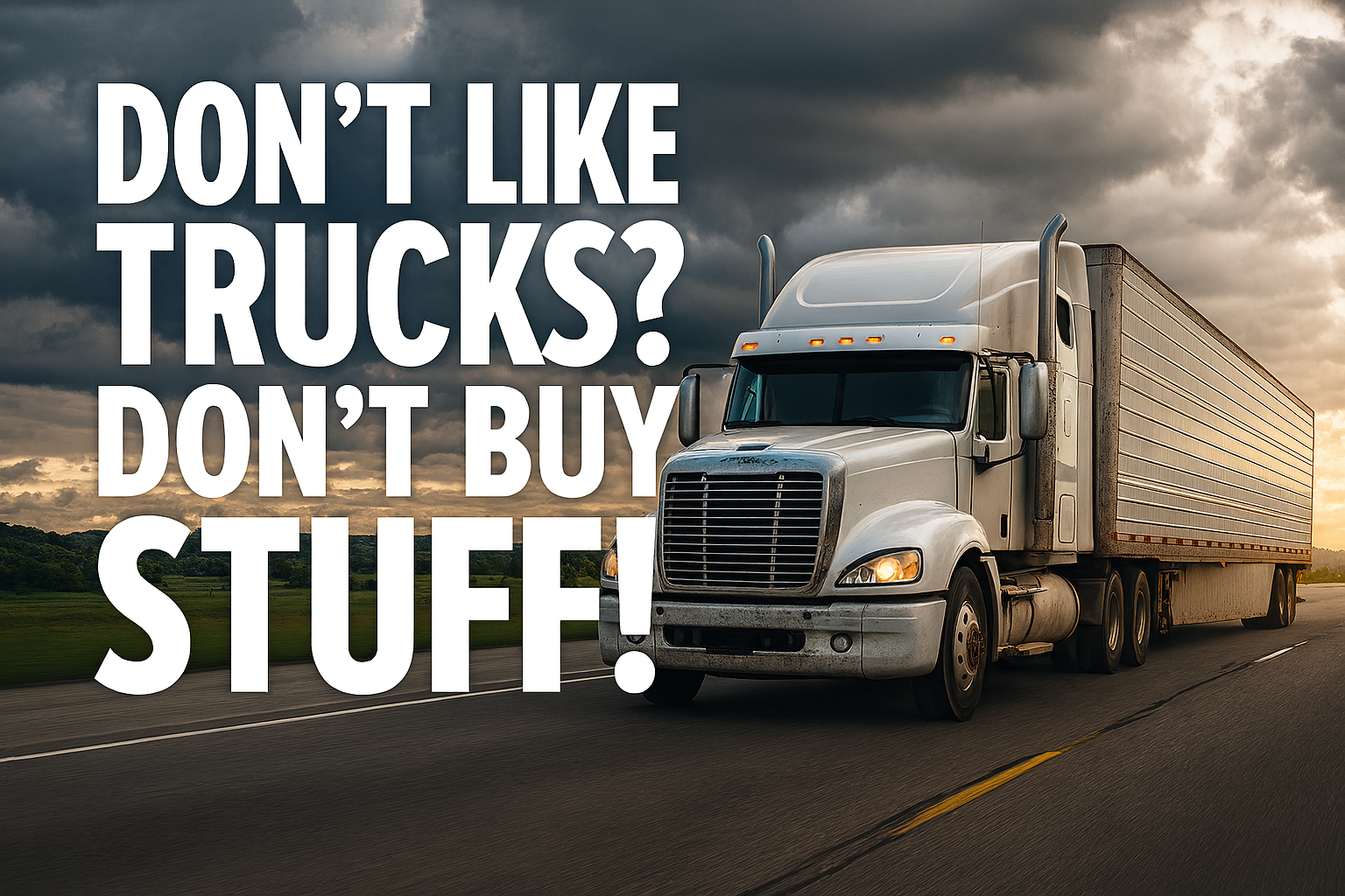 Don’t Like Trucks? Don’t Buy Stuff!