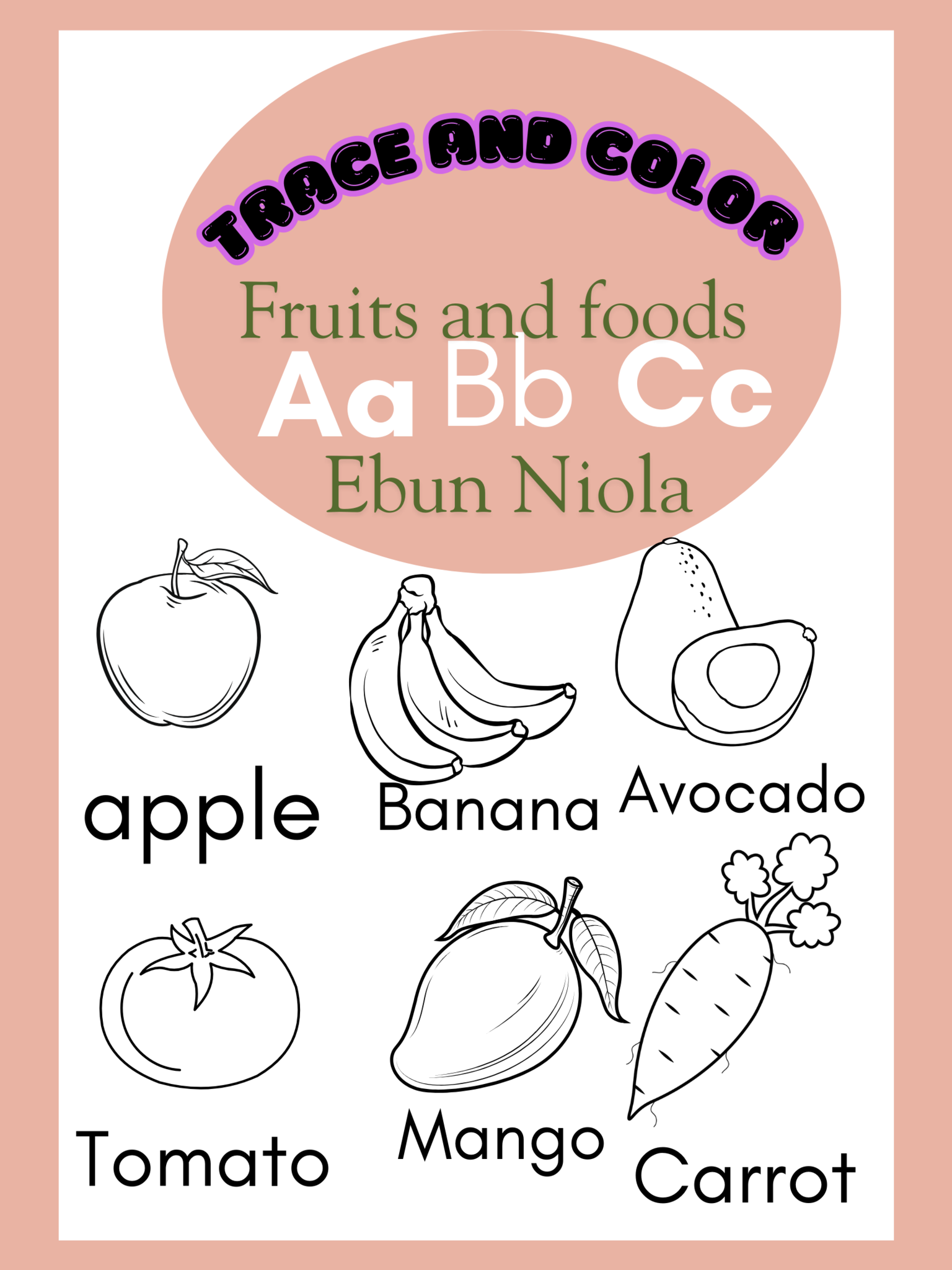 Fun learning alphabet letter for preschool kids