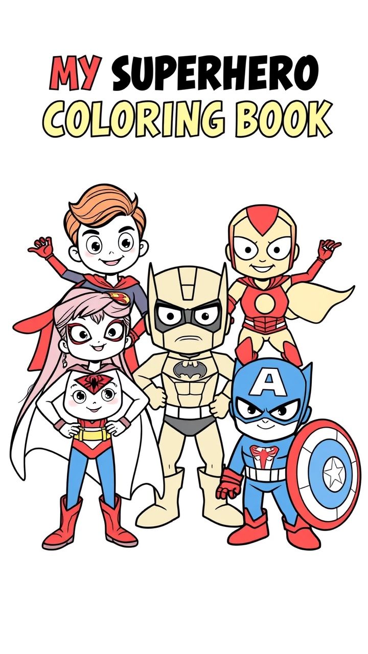  My Superhero Coloring Book