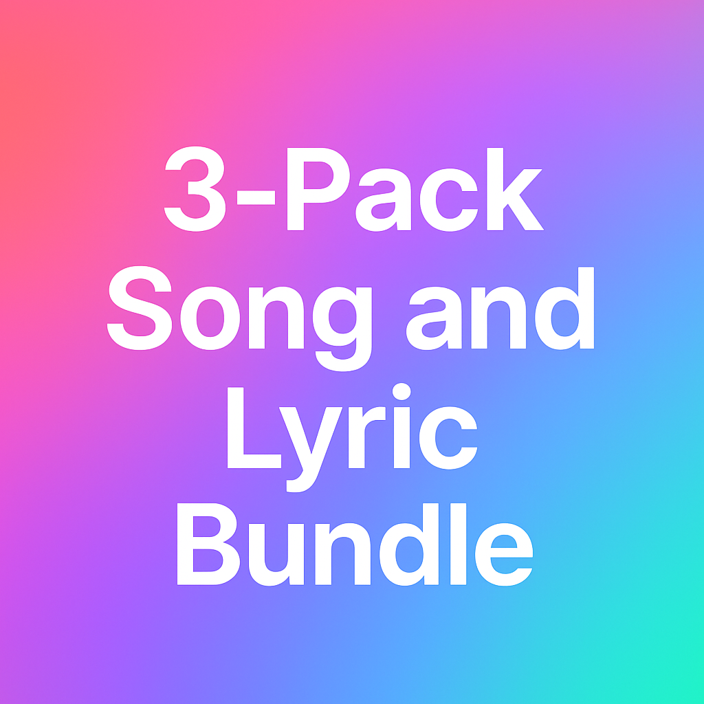 3-Pack Lyric and Song Bundle