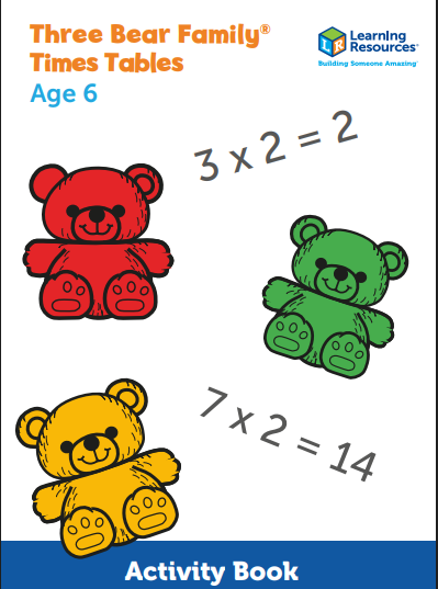 Three Bear Family Compare Bears Times Table Workbook