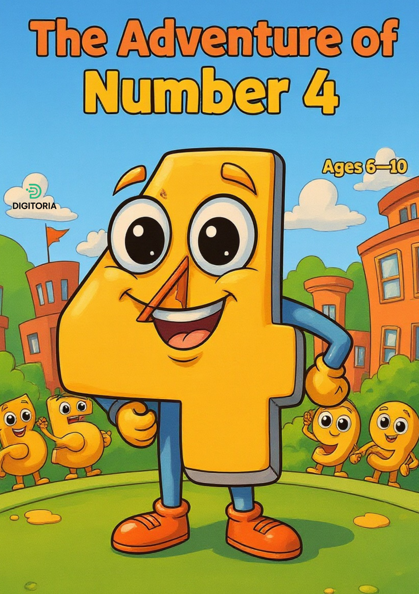 Number 4’s Big Adventure-PDF Coloring Book