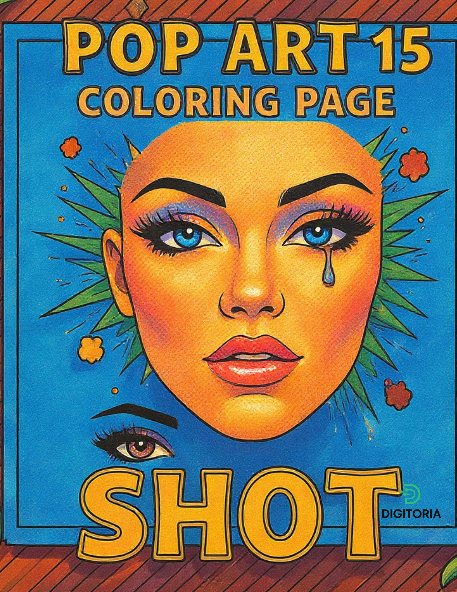 pop art 15 coloring pages