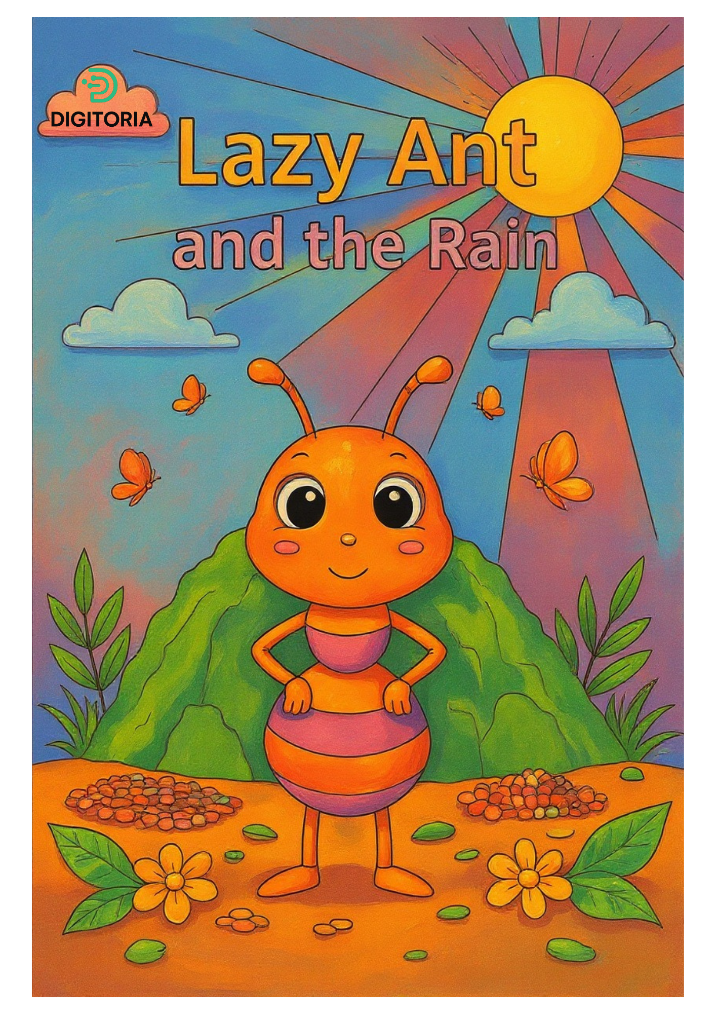 Lazy Ant and the rain -coloring book pdf