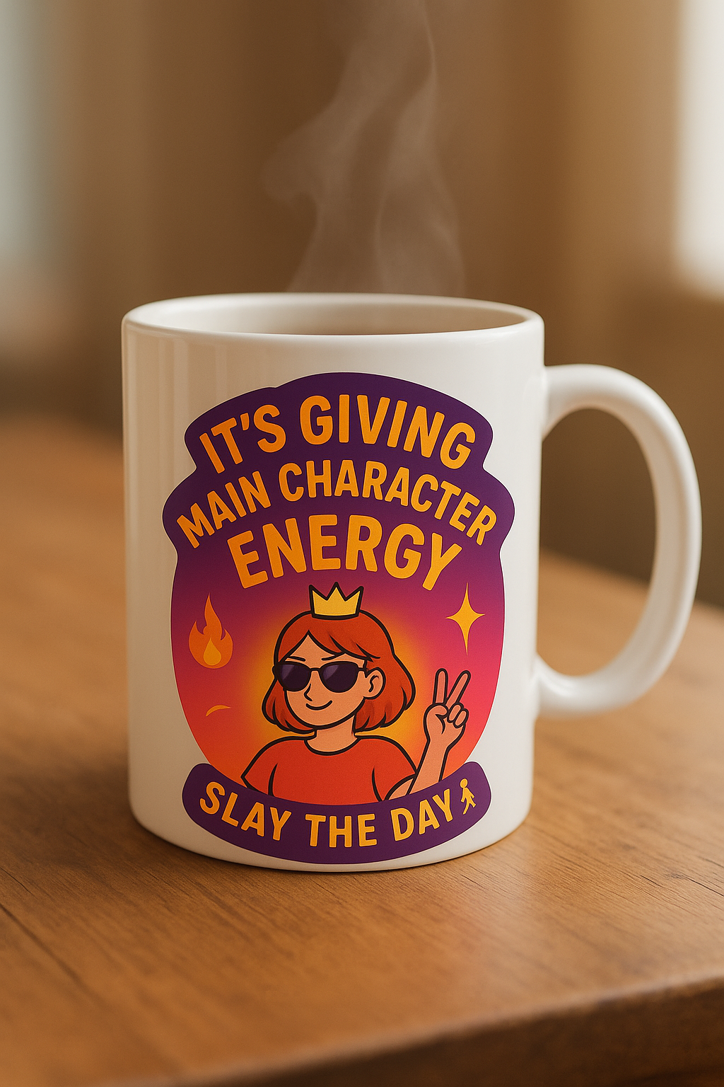 Main Character Energy – Digital Sticker PNG