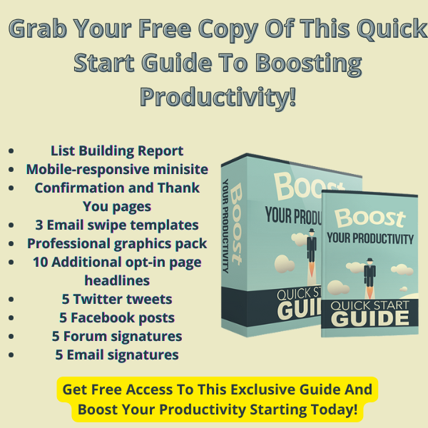 Boost Your Productivity