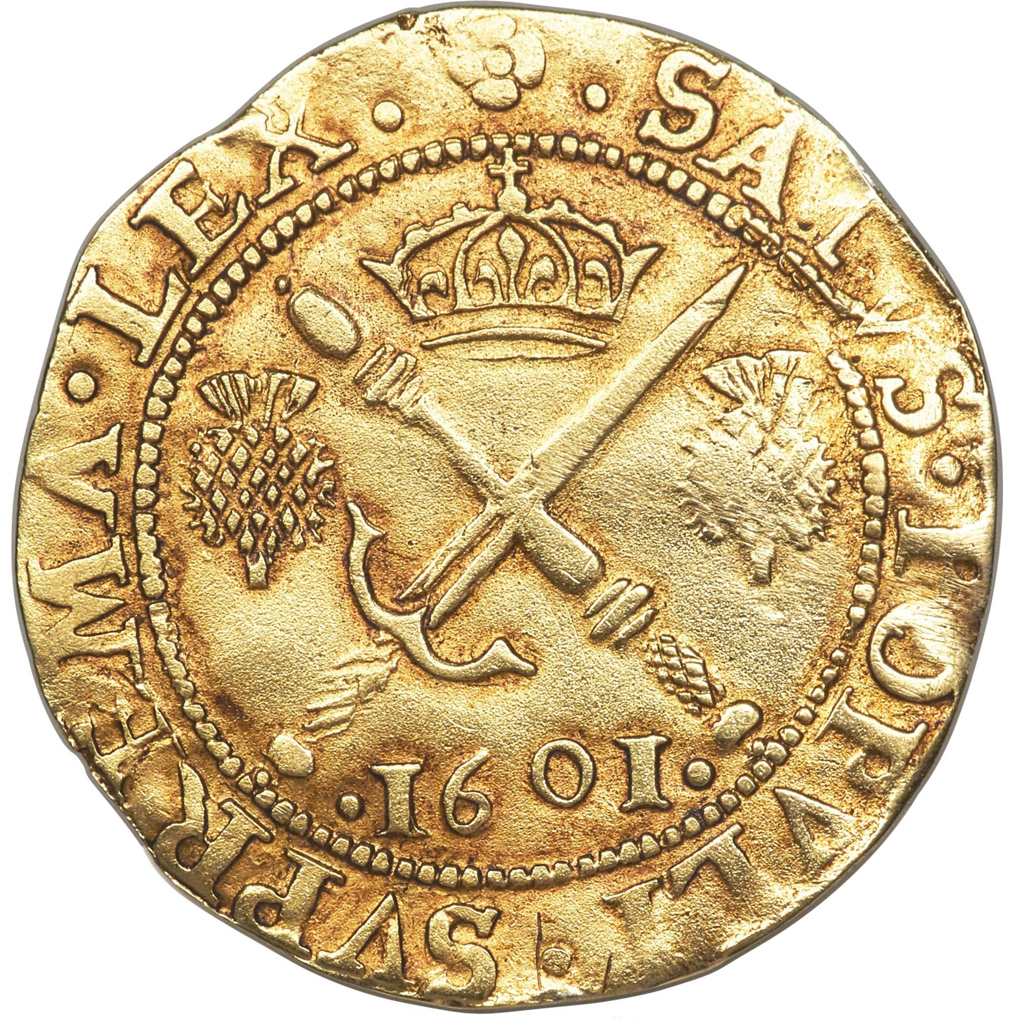 Scotland Sword and Sceptre Gold Coin 1601