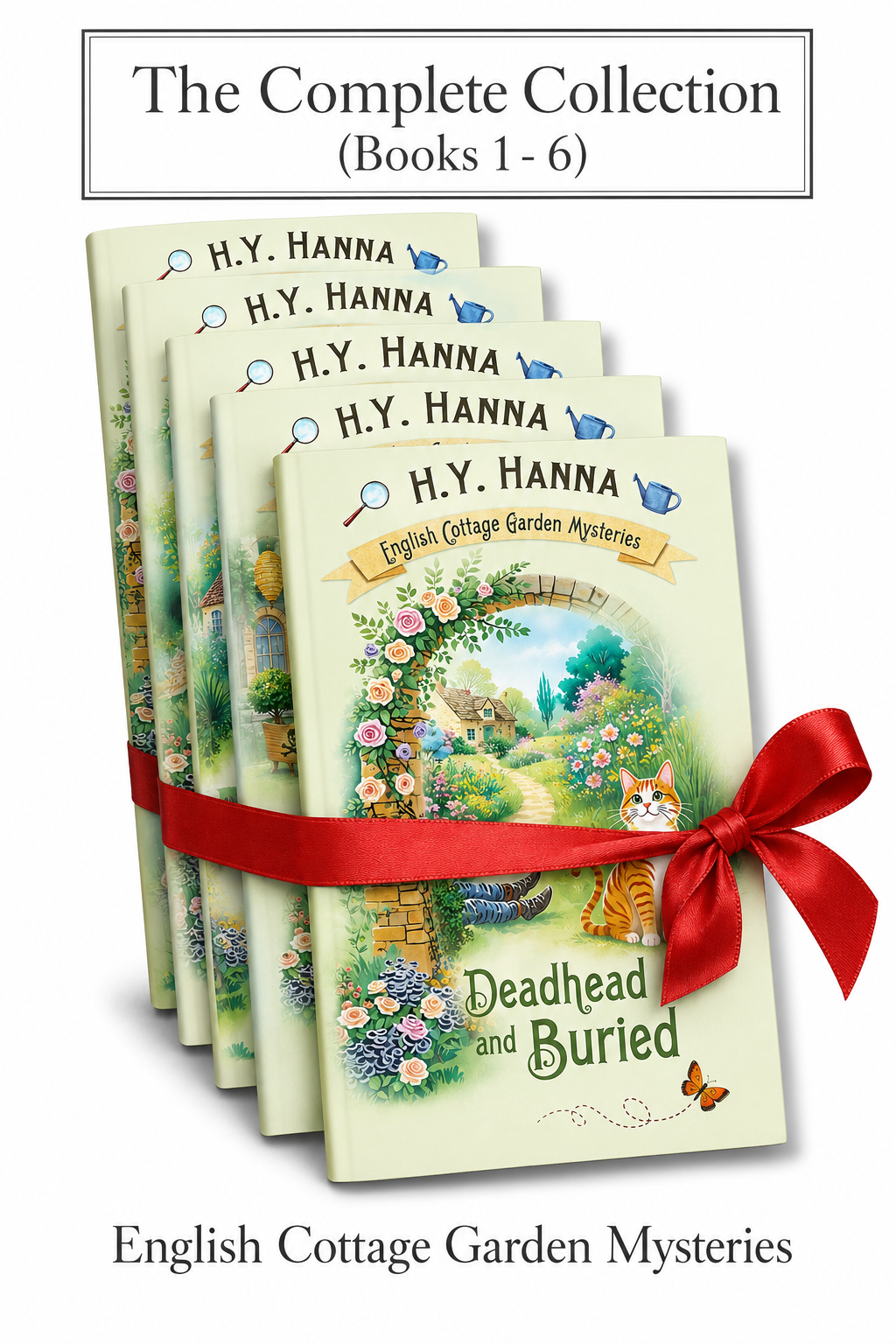 English Cottage Garden Mysteries: The Complete Collection — Books 1-6 (a humorous English village cozy mystery & classic whodunit)