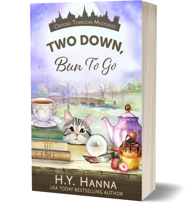 Two Down, Bun To Go (Book 3) ~ a culinary cozy mystery & British whodunit set in Oxford