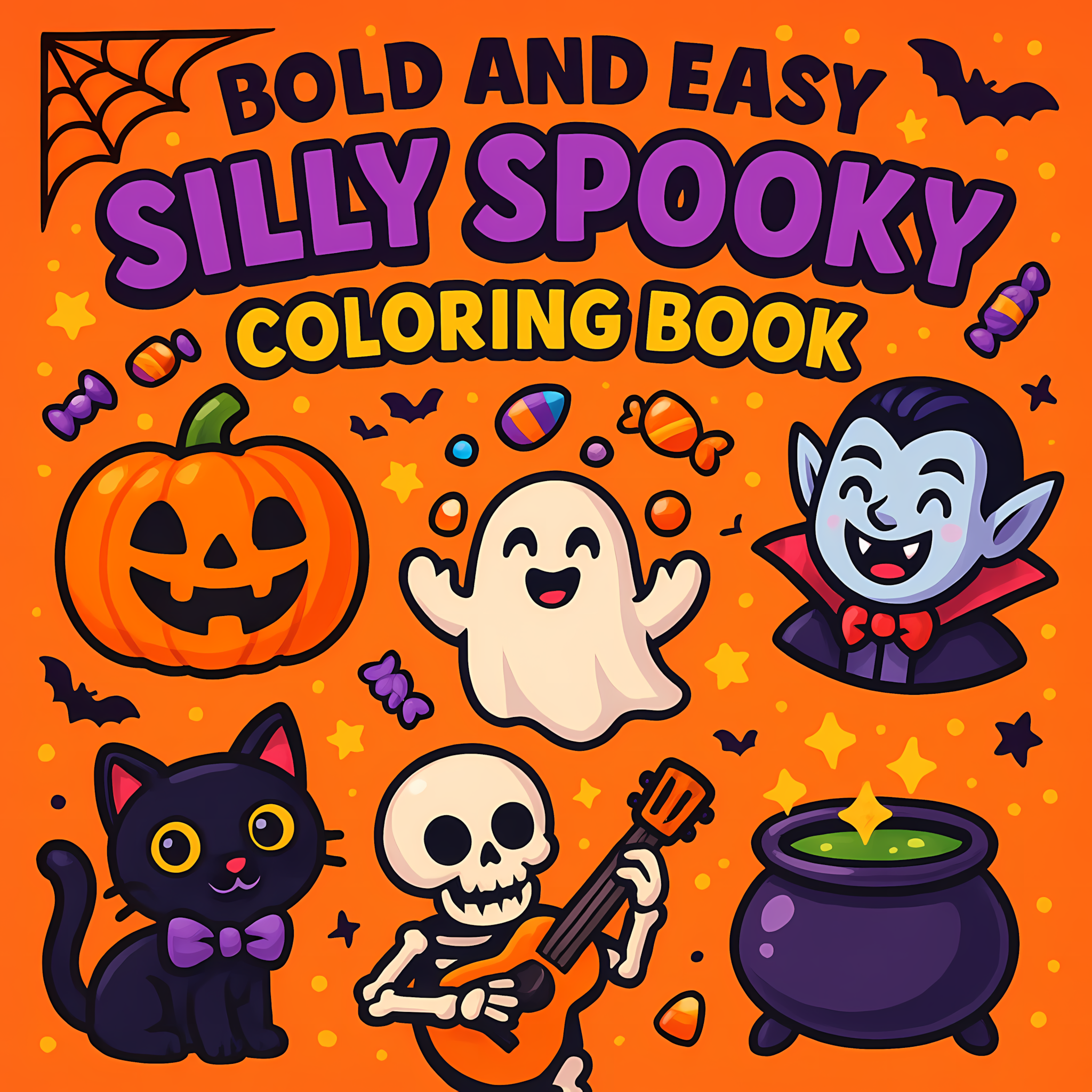 Easy Silly Spooky Coloring 66 PDF  Pages