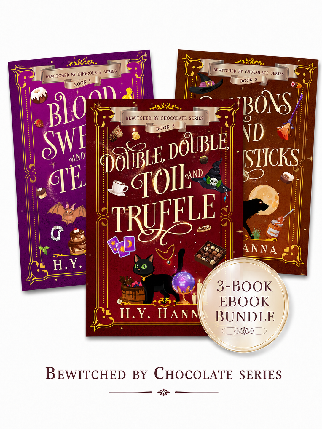 Bewitched by Chocolate: Books 4-6 Bundle (A Cozy Fantasy Witch Mystery series)