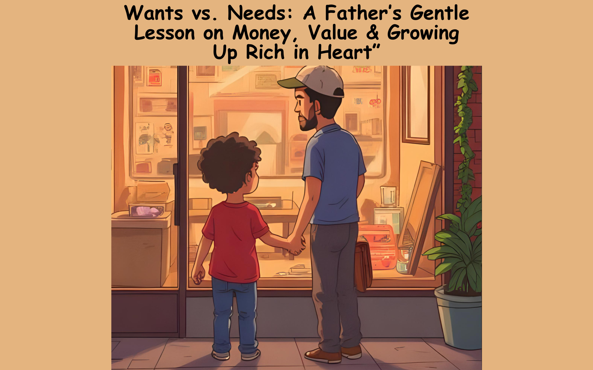 “Wants vs. Needs: A Father’s Gentle Lesson on Money, Value & Growing Up Rich in Heart