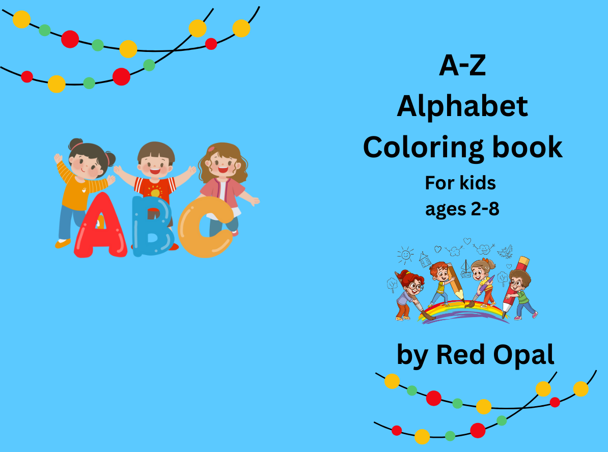 A-Z Alphabet Coloring Book for Kids 2-8