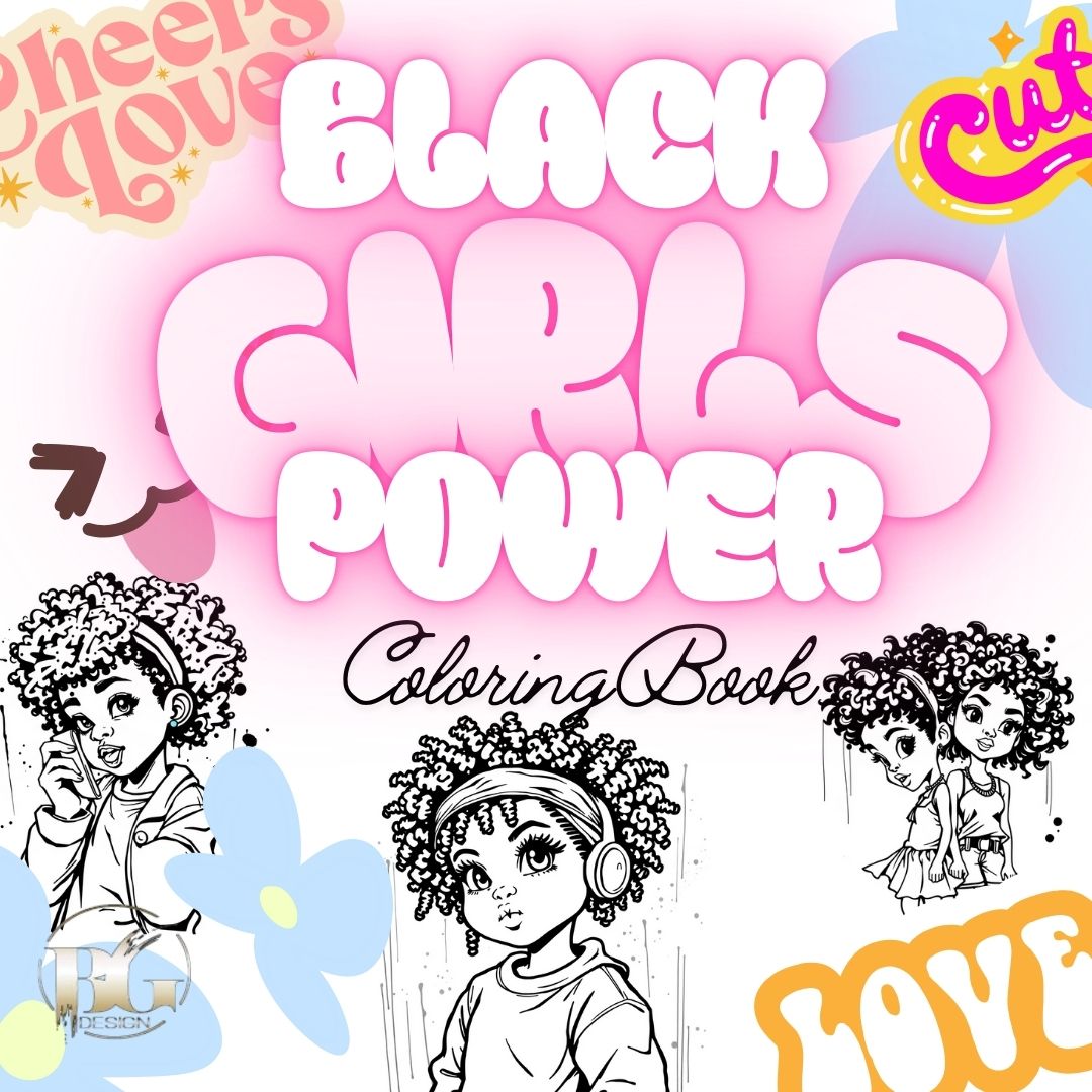 Black Girl Power Coloring Book