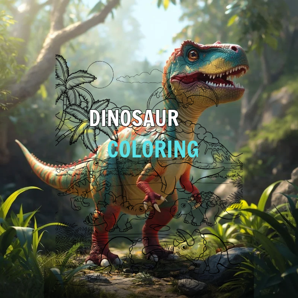 Dinosaur coloring book
