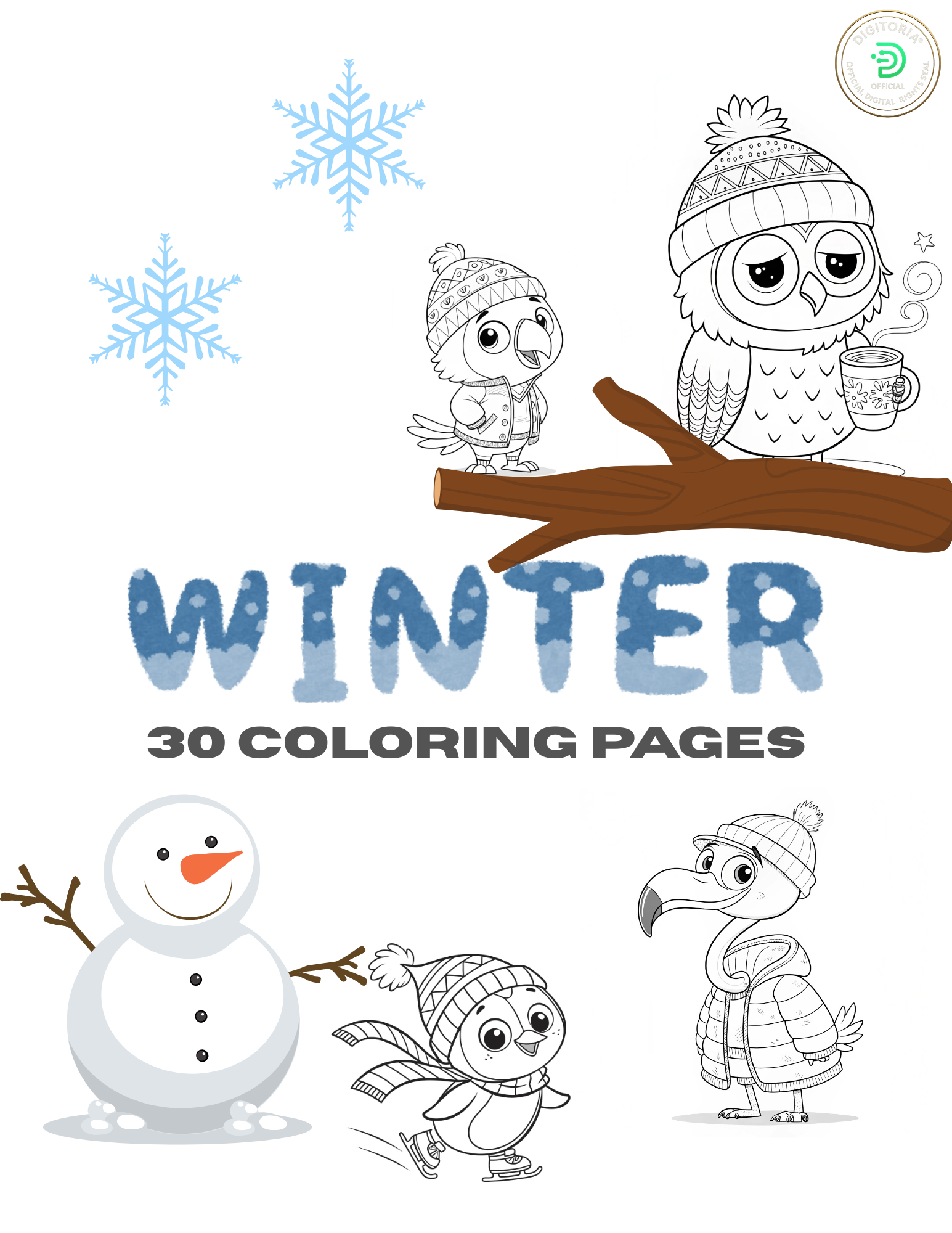 winter coloring pages