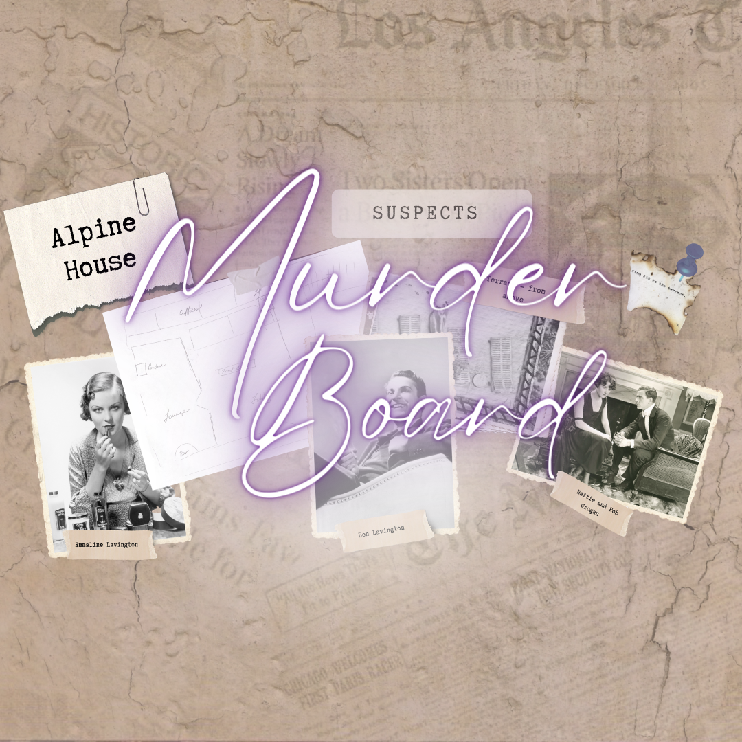 Murder in the Alps Murder Board (PRINTABLE)