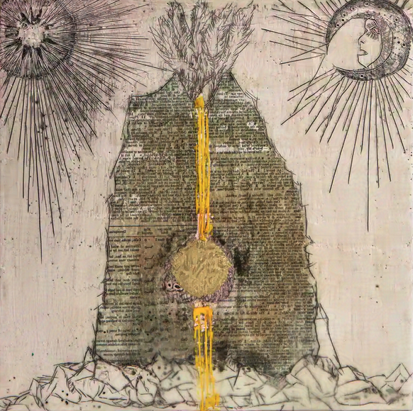 ART: ARCANA COLLECTION > THE EMERALD TABLET SET IN STON