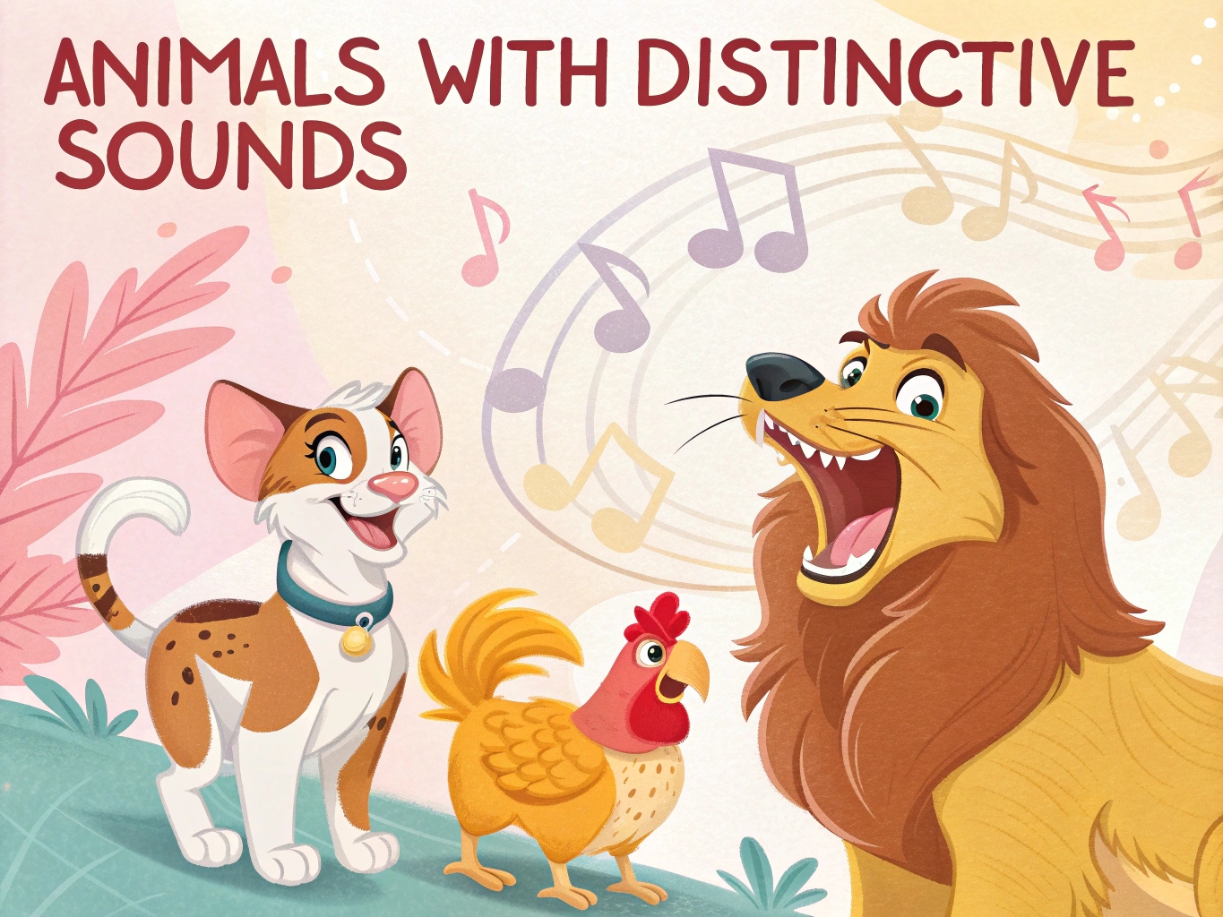 Coloring Book Animals and Their Magical Sounds
