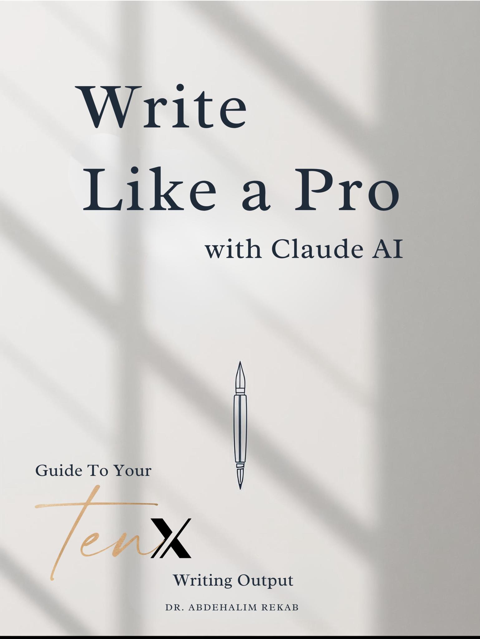 Write Like a Pro with Claude AI: The Complete Guide to 10x Your Writing Output