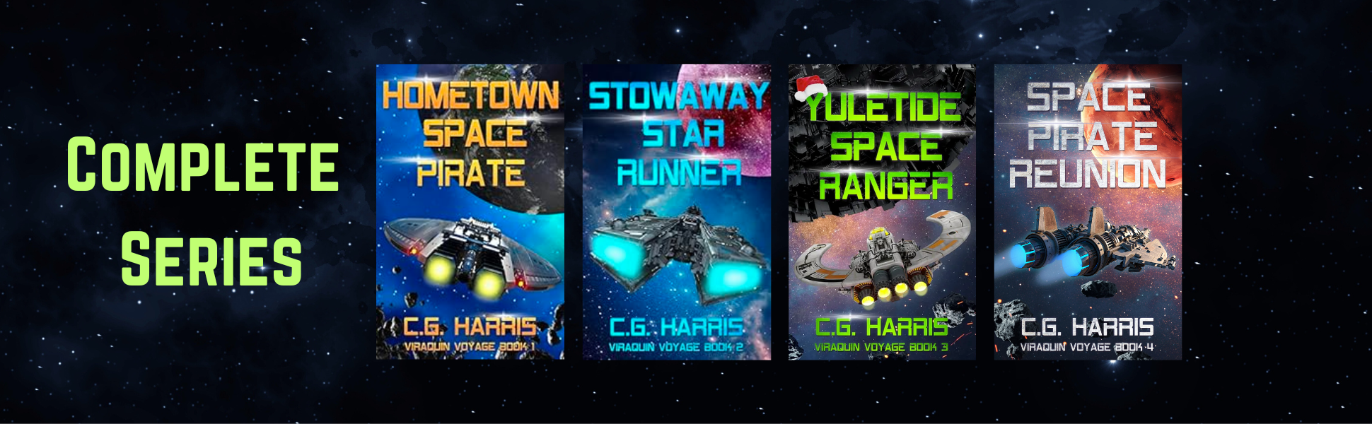 Autographed set of Viraquin Voyage complete series